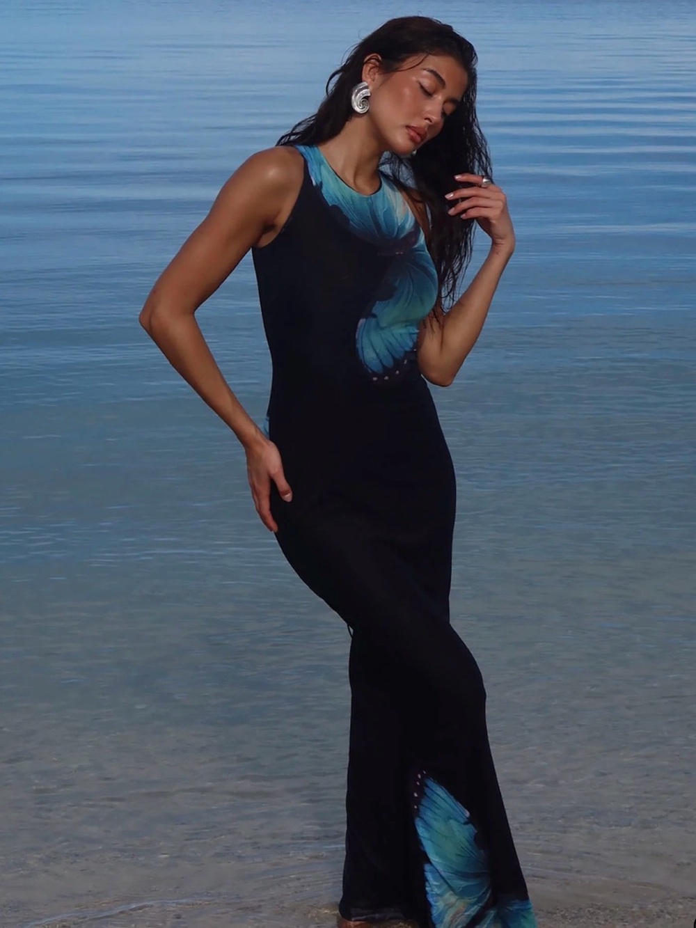 Tiger Mist Black Zahraa dress